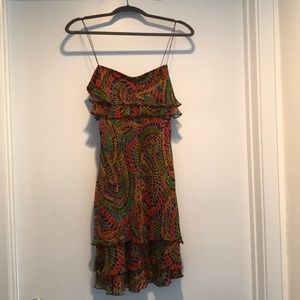 Diane von Furstenberg peacock dress no pulls